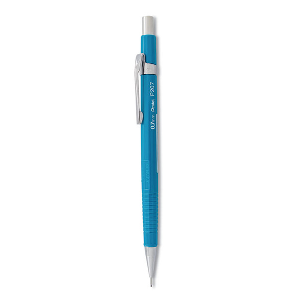 Sharp Mechanical Pencil, 0.7 mm, HB (#2.5), Black Lead, Blue Barrel [SKU: PENP207C]