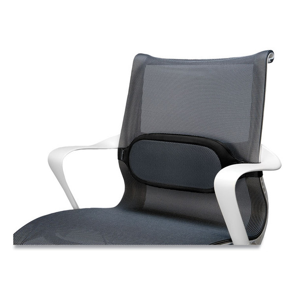 I-Spire Series Lumbar Cushion, 14 x 3 x 6, Gray/Black [SKU: FEL9472701]