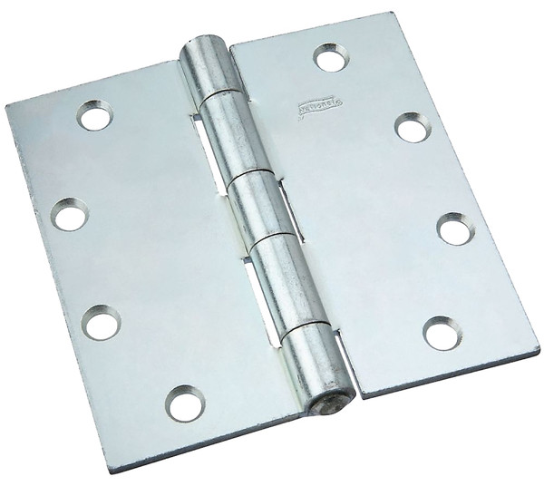 National Hardware N140-822 Utility Hinge, 5 in W Frame Leaf, 0.15 in Thick Frame Leaf, Steel, Zinc, Riveted Pin, 110 lb [SKU: ORG7173487]