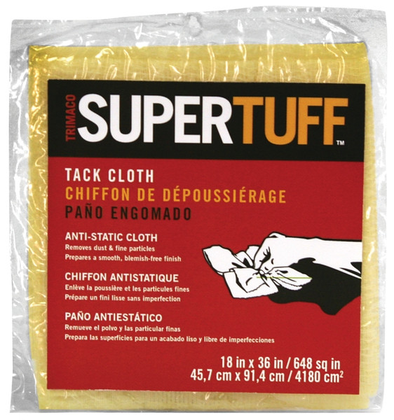 Trimaco SUPERTUFF 10501 Tack Cloth, 18 in L, 36 in W, Cotton [SKU: ORG6806780]