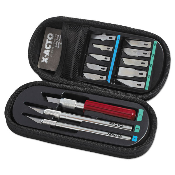 Knife Set, 3 Knives, 10 Blades, Carrying Case [SKU: EPIX5285]