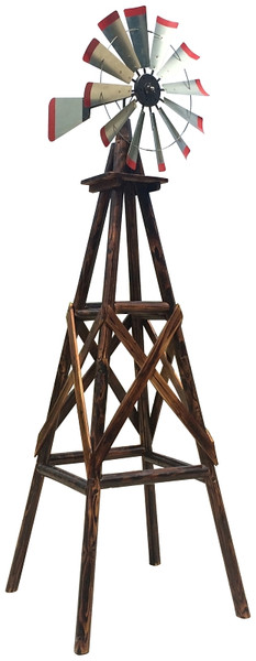 Leigh Country TX 93485 Char-Log Windmill, 9 ft H Tower [SKU: ORG9150731]