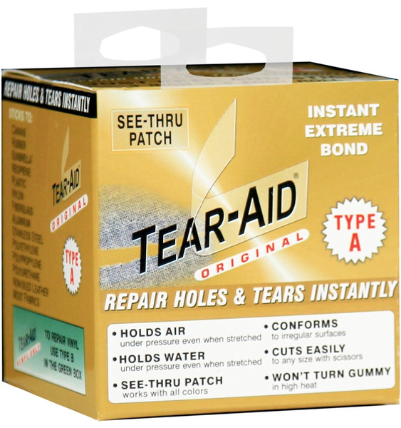 TEAR-AID D-ROLL-A-20 Fabric Repair Kit, A, Clear [SKU: ORG8001133]