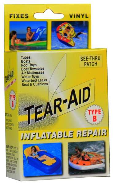 TEAR-AID D-KIT-B03-100 Vinyl Inflatable Repair Kit, B, Clear [SKU: ORG8001125]