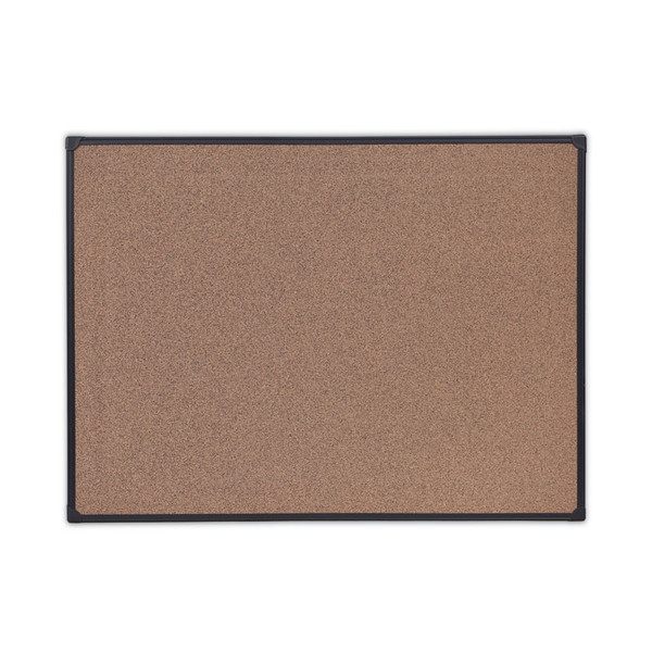 Tech Cork Board, 48 x 36, Cork, Black Frame [SKU: UNV43023]