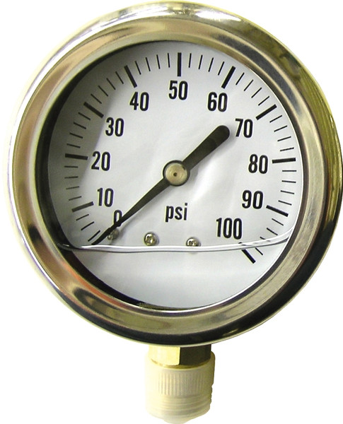 GREEN LEAF LG 100 1 PK Pressure Gauge, Liquid Filled [SKU: ORG3567591]