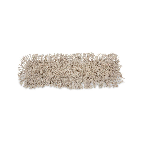 Mop Head, Dust, Cotton, 24 x 3, White [SKU: BWK1024]