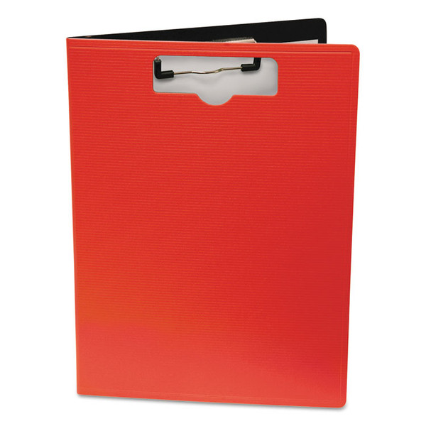 Portfolio Clipboard with Low-Profile Clip, Portrait Orientation, 0.5" Clip Capacity, Holds 8.5 x 11 Sheets, Red [SKU: BAU61632]
