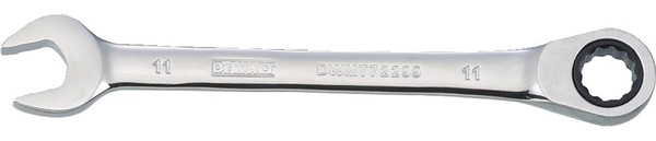 DeWALT DWMT72299OSP Combination Wrench, Metric, 11 mm Head, 5-25/32 in L, 12-Point, Chrome, Comfort-Grip Handle [SKU: ORG7514904]