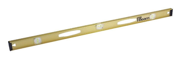 STANLEY 42-480 I-Beam Level, 48 in L, 3 -Vial, 2 -Hang Hole, Non-Magnetic, Aluminum, Yellow [SKU: ORG4913539]