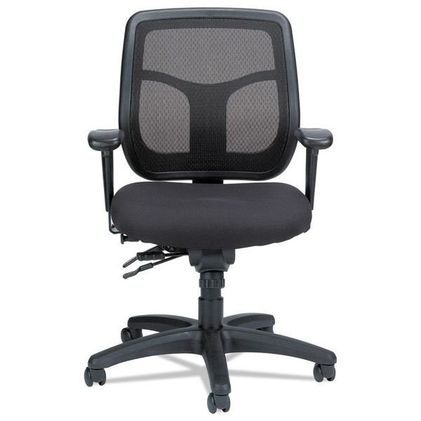 Apollo Multi-Function Mesh Task Chair, Supports Up to 250 lb, 18.9" to 22.4" Seat Height, Silver Seat/Back, Black Base [SKU: EUTMFT945SL]