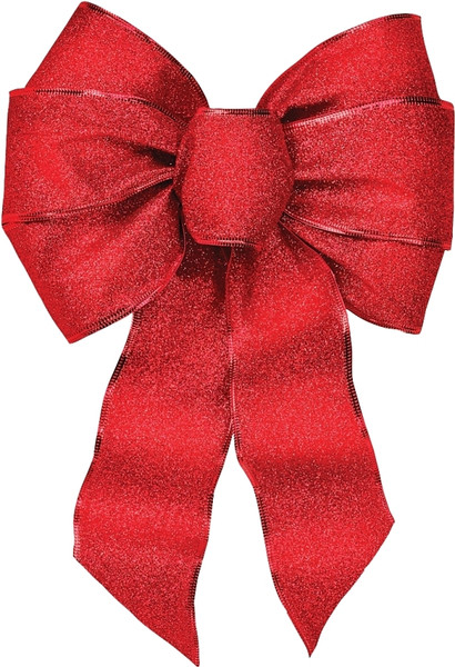 Holidaytrims 6166 Outdoor Bow Assortment, 1 in H, Velvet, Gold/Red/Silver [SKU: ORG4740437]