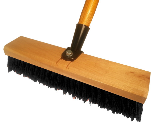 Simple Spaces 93410 Deck Scrub Brush with Handle, 3 in L Trim, 10 in W Brush, 56 in OAL [SKU: ORG8686008]