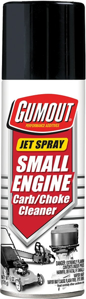 Gumout 800002241 Small Engine Carb and Choke Cleaner, 6 oz, Liquid, Alcohol [SKU: ORG7410194]