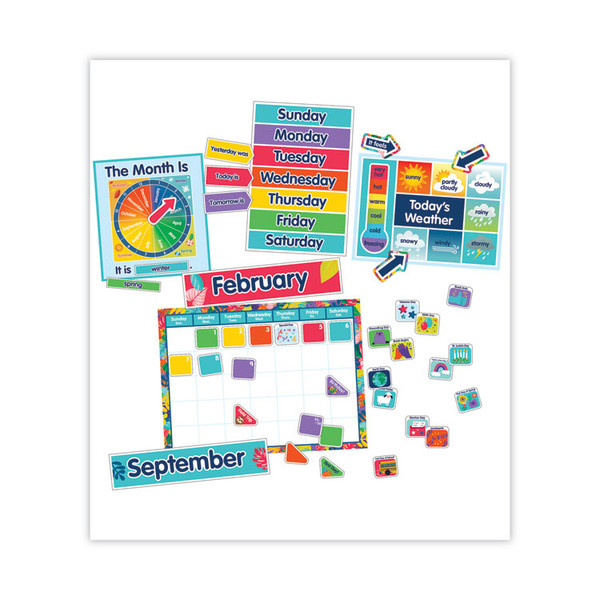 Calendar Bulletin Board Set, One World, 134 Pieces [SKU: CDP110486]