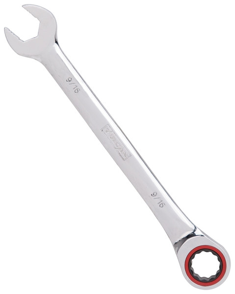 Vulcan PG9/16 Combination Wrench, SAE, 9/16 in Head, Chrome Vanadium Steel, Polished Mirror [SKU: ORG0318287]