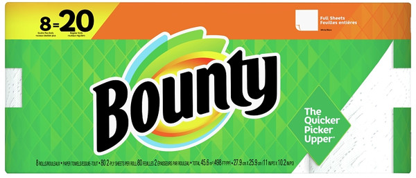 Bounty 67090 Double Roll Paper Towel, 2-Ply [SKU: ORG1311893]