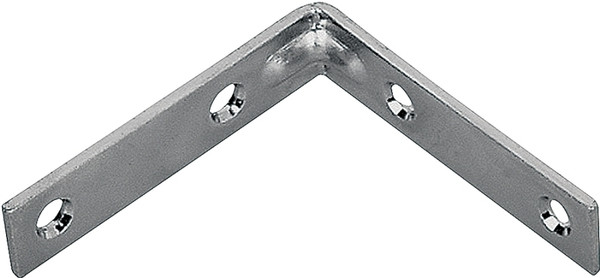 Prosource CB-Z10-013L Corner Brace, 10 in L, 10 in W, 1-1/4 in H, Steel, Zinc-Plated, 5.3 mm Thick Material [SKU: ORG4598827]