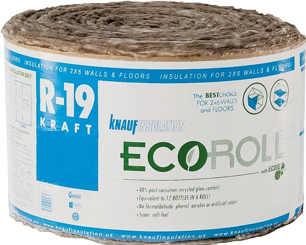 Knauf Insulation KR45TAK Standard Insulation, 39 ft L, 15 in W, R19 R-Value, Fiberglass [SKU: ORG7058662]