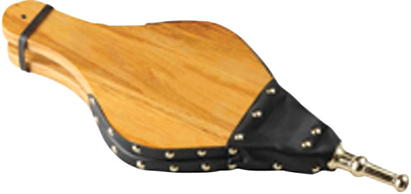 Simple Spaces A801-C3L Wood Fireplace Bellow with Brass Trim, Hardwood, Pump Pit Handle [SKU: ORG0365122]