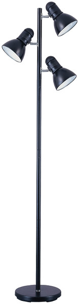 Boston Harbor TL-TREE-134-BK-3L Tree Lamp, 120 V, 180 W, 3-Lamp, Incandescent Lamp, Metal, Black Finish [SKU: ORG9387895]