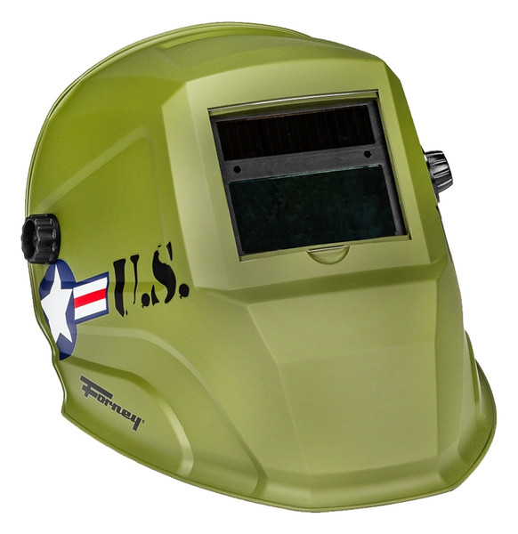 Forney Valor Series 55861 ADF Welding Helmet, Dual Crown Strap Headgear, UV/IR Lens, 3.62 x 1.65 in Viewing, Olive [SKU: ORG8927022]