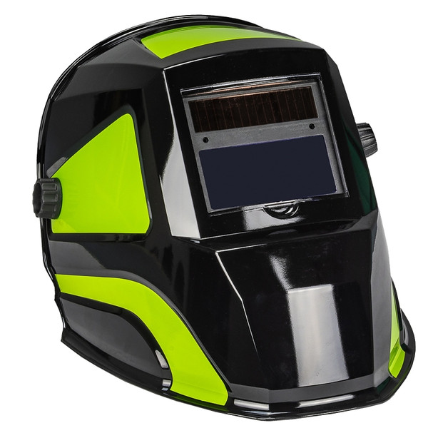 Forney Easy Weld Velocity Series 55732 ADF Welding Helmet, 3-Point Ratchet Harness Headgear, UV/IR Lens, Black/Green [SKU: ORG8926982]