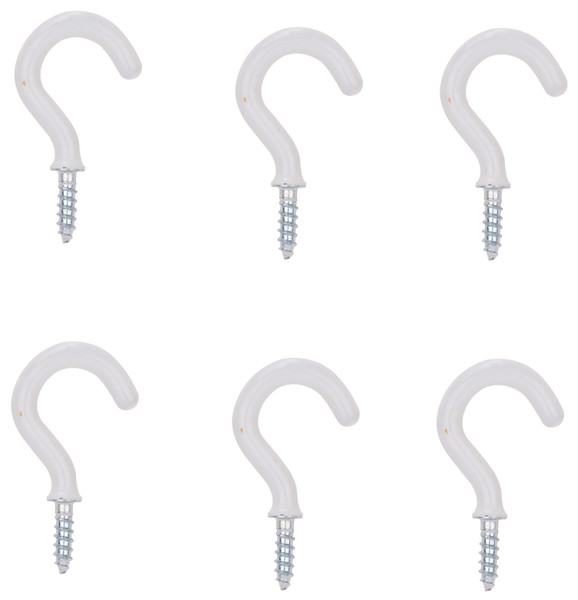 ProSource PH-122236-PS Cup Hook, 1/8 in Thread, 33 mm L, Steel, Vinyl-Coated [SKU: ORG5528427]