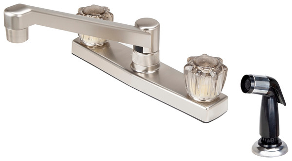 Boston Harbor JY8201SBN Kitchen Faucet, 1.8 gpm, 2-Faucet Handle, Brushed Nickel [SKU: ORG9449729]