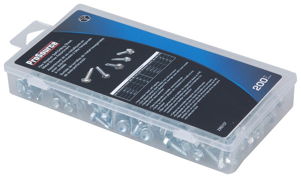 ProSource 61450 Screw Assortment, Carbon Steel, Zinc, 240-Piece [SKU: ORG2392157]