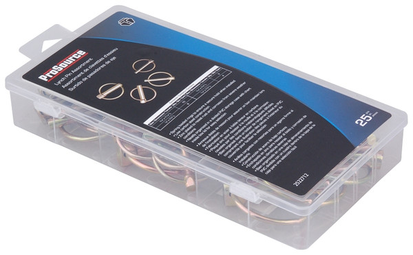 ProSource 61213 Lynch Pin Assortment, Steel, Zinc, 25-Piece [SKU: ORG2522712]