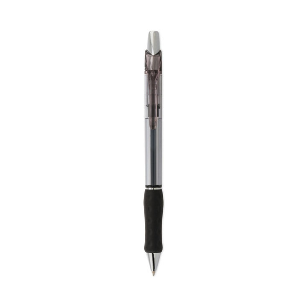 R.S.V.P. Super RT Ballpoint Pen, Retractable, Medium 0.7 mm, Black Ink, Black Barrel, Dozen [SKU: PENBX477A]