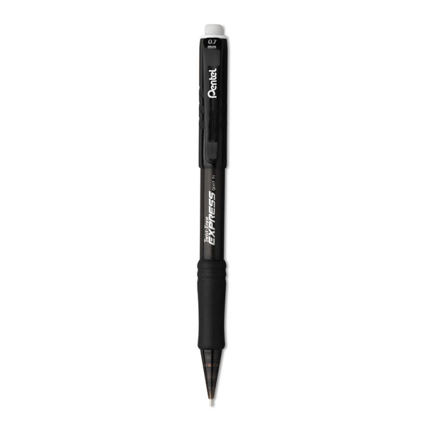 Twist-Erase EXPRESS Mechanical Pencil, 0.7 mm, HB (#2.5), Black Lead, Black Barrel, Dozen [SKU: PENQE417A]