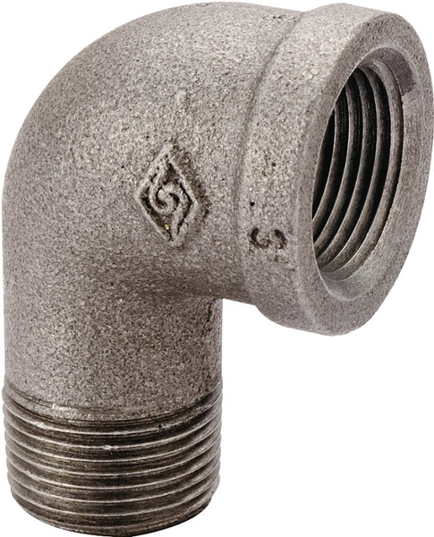 Prosource 6-3/8B Street Pipe Elbow, 3/8 in, FIP x MIP, 90 deg Angle, Malleable Iron, SCH 40 Schedule, 300 psi Pressure [SKU: ORG6101190]