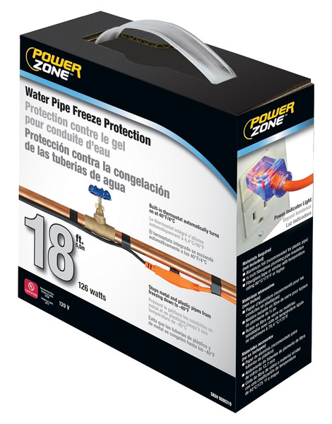 PowerZone ORPHC12618 Pipe Heat Tape, 18 L [SKU: ORG9800319]