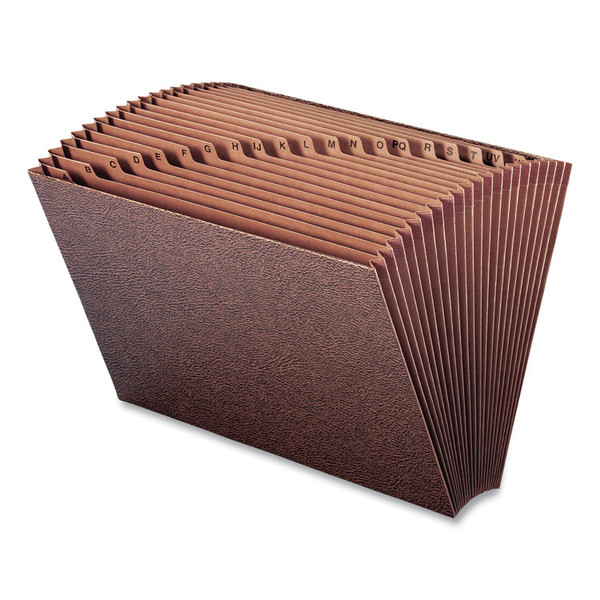 TUFF Expanding Open-Top Stadium File, 21 Sections, 1/21-Cut Tabs, Legal Size, Redrope [SKU: SMD70430]