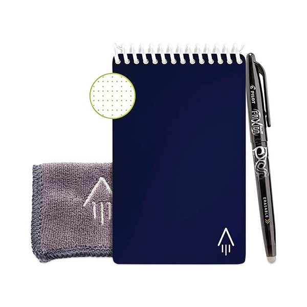 Mini Notepad, Midnight Blue Cover, Dot Grid Rule, 3 x 5.5, White, 24 Sheets [SKU: RKBEVRMRCDF]