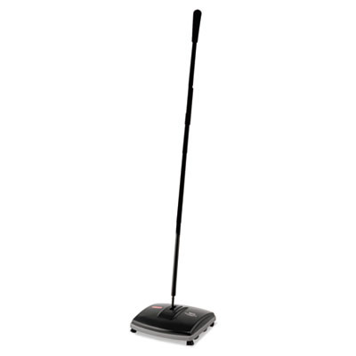 Floor and Carpet Sweeper, 44" Handle, Black/Gray [SKU: RCP421288BLA]