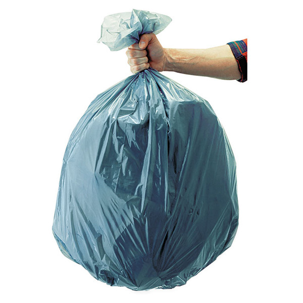 Linear Low Density Can Liners, 55 gal, 1.3 mil, 39.5" x 48", Gray, 100/Carton [SKU: RCP501188GRA]