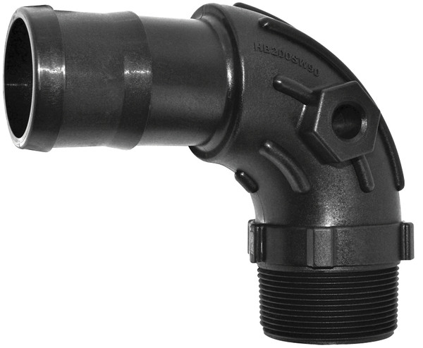 GREEN LEAF HB150SW90 Elbow, 1-1/2 in, MNPT x Hose Barb [SKU: ORG3567732]