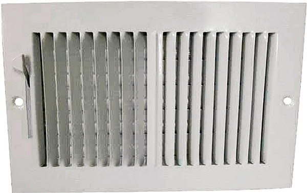 ProSource SW02-10X6 Sidewall Register, Steel, White [SKU: ORG2697910]