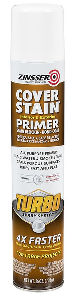 ZINSSER 352066 Primer, White, 26 oz, Aerosol Can [SKU: ORG7447568]