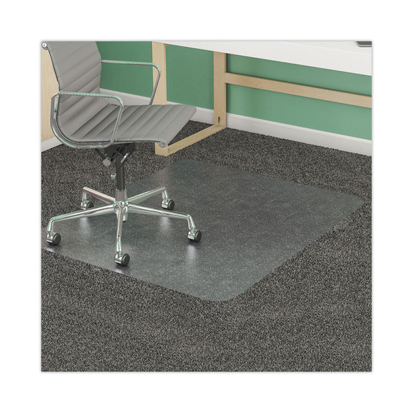 SuperMat Frequent Use Chair Mat, Med Pile Carpet, Flat, 45 x 53, Rectangular, Clear [SKU: DEFCM14242]