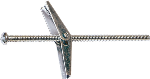 MIDWEST FASTENER 04093 Toggle Bolt with Wing, 3 in L, Zinc [SKU: ORG4506135]