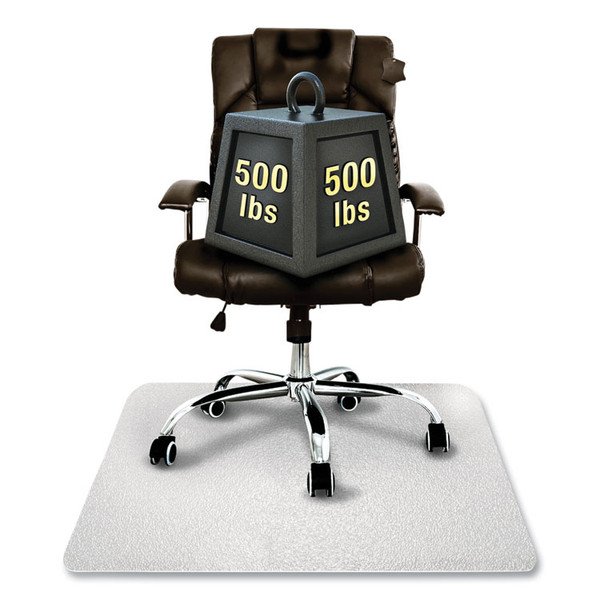 Cleartex MegaMat Heavy-Duty Polycarbonate Mat for Hard Floor/All Carpet, 46 x 60, Clear [SKU: FLRECM121525ER]