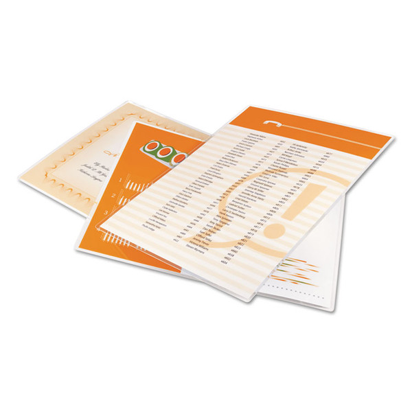 UltraClear Thermal Laminating Pouches, 3 mil, 9" x 11.5", Gloss Clear, 100/Pack [SKU: GBC3745022]