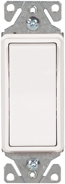 Eaton Wiring Devices 7500 7511W-BOX Rocker Switch, 15 A, 120/277 V, SPST, Lead Wire Terminal, White [SKU: ORG6088678]