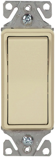 Eaton Wiring Devices 7500 7511V-BOX Rocker Switch, 15 A, 120/277 V, SPST, Lead Wire Terminal, Ivory [SKU: ORG6586440]