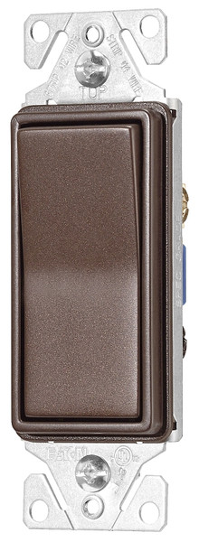 Eaton Wiring Devices 7500 7503RB-K-L Rocker Switch, 15 A, 120/277 V, 3-Way, Thermoplastic Housing Material [SKU: ORG7193444]