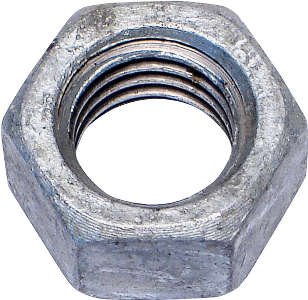 MIDWEST FASTENER 05618 Hex Nut, Coarse Thread, 1/2-13 Thread, Galvanized [SKU: ORG0538363]